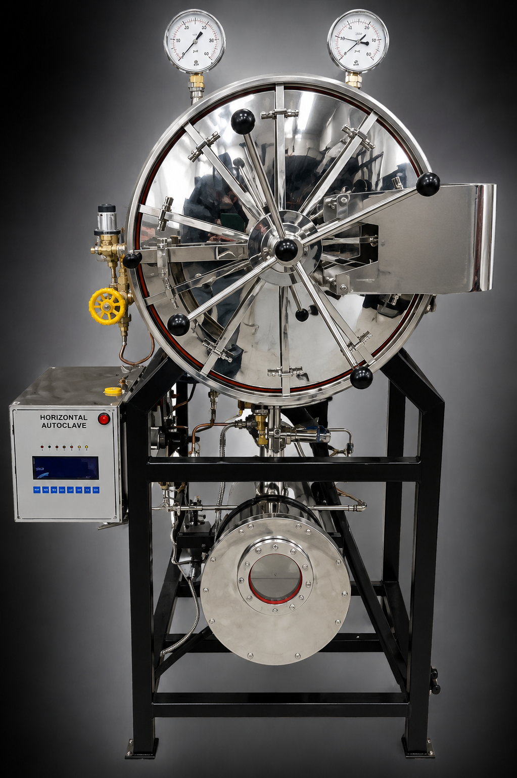 TAI 906-A – HORIZONTAL CYLINDRICAL HIGH PRESSURE AUTOCLAVE S.S LINING